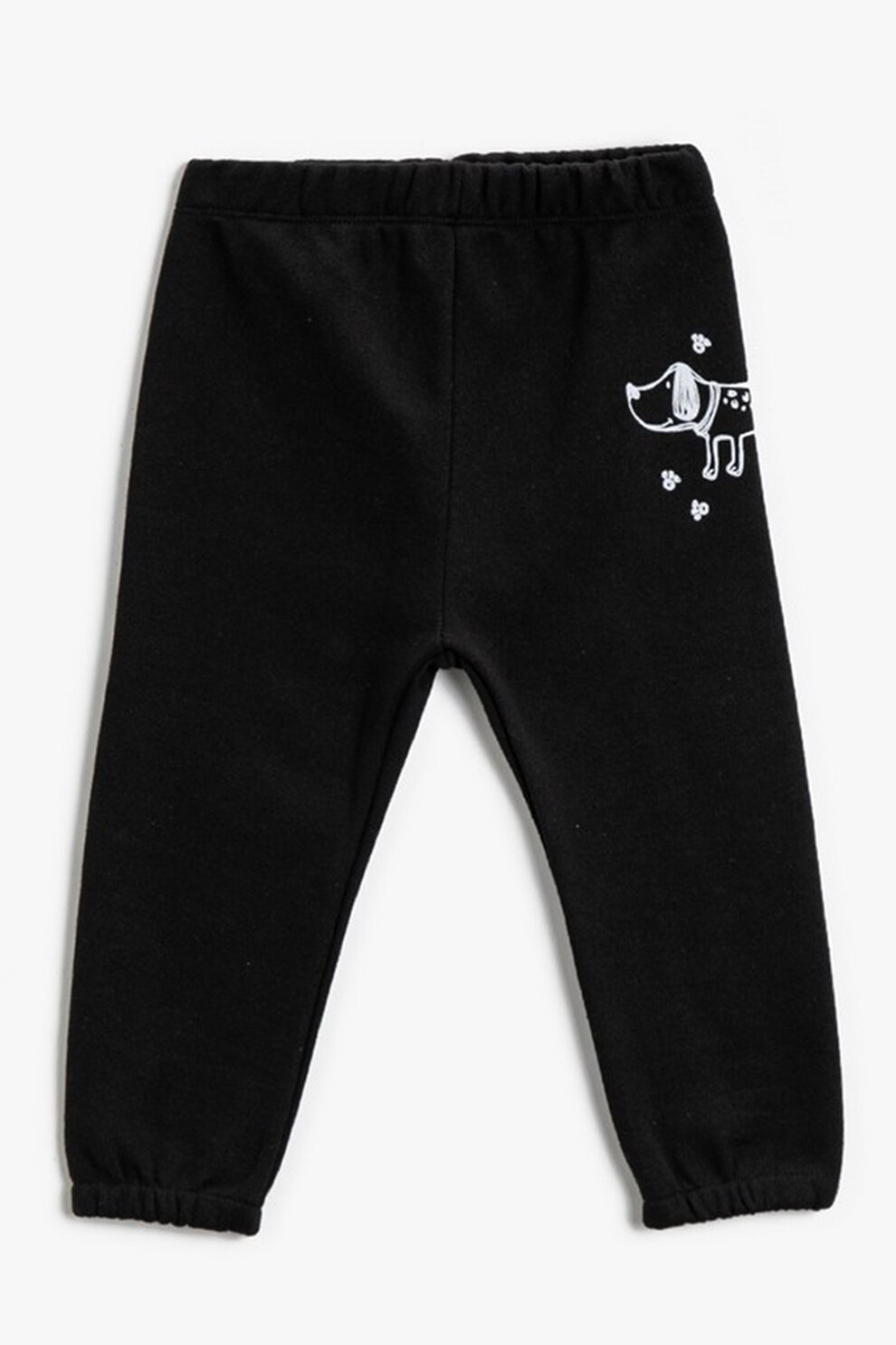 KOTON, Pantaloni cu talie elastica, Negru