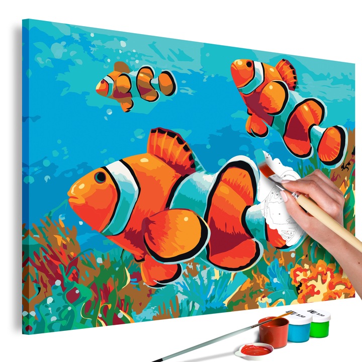 Számfestő készlet Artgeist Gold Fishes, 60 x 40cm