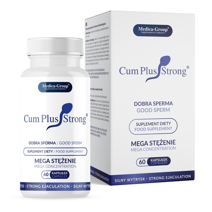 Pastile pentru a imbunatati gustul materialului seminal Cum Plus Strong 60 capsule
