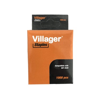 Set capse pentru capsator fara fir 16 mm, 1000 bucati Villager VL060646 Set capse pentru capsator fara fir 16 mm, 1000 bucati Villager VL060646