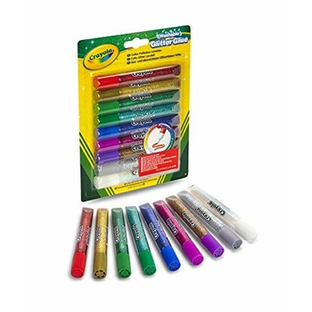 Lipici cu sclipici, Crayola, Lavabil,9 culori Lipici cu sclipici, Crayola, Lavabil,9 culori