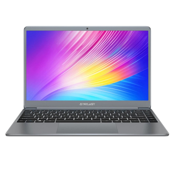 Laptop ultraportabil Teclast F7 Plus 2, 14.1", FHD, Intel Gemini Lake, 256GB SSD, 8GB RAM, Intel UHD Graphics 600, Windows 10 Home, Platinum