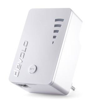 Amplificator WiFi, devolo WiFi Repeater ac, 1200Mbps, Extender WiFi, 1x Gigabit Port, WiFi booster, alb Amplificator WiFi, devolo WiFi Repeater ac, 1200Mbps, Extender WiFi, 1x Gigabit Port, WiFi booster, alb