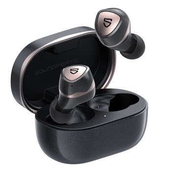 Casti Bluetooth Soundpeats SONIC PRO by TANAT, Qualcomm 3040, Wireless, Voice Assistant, Bluetooth 5.2 No delay for GAMING, Touch control, Waterproof IPX5, Audio In-Ear, Handsfree, Fara fir, Compatibile Android & iOS Casti Bluetooth Soundpeats SONIC PRO by TANAT, Qualcomm 3040, Wireless, Voice Assistant, Bluetooth 5.2 No delay for GAMING, Touch control, Waterproof IPX5, Audio In-Ear, Handsfree, Fara fir, Compatibile Android & iOS