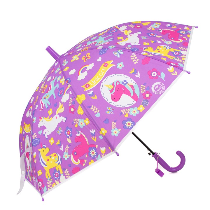 Pami gyermek esernyő egyszarvúval, UC719-5, Lila
