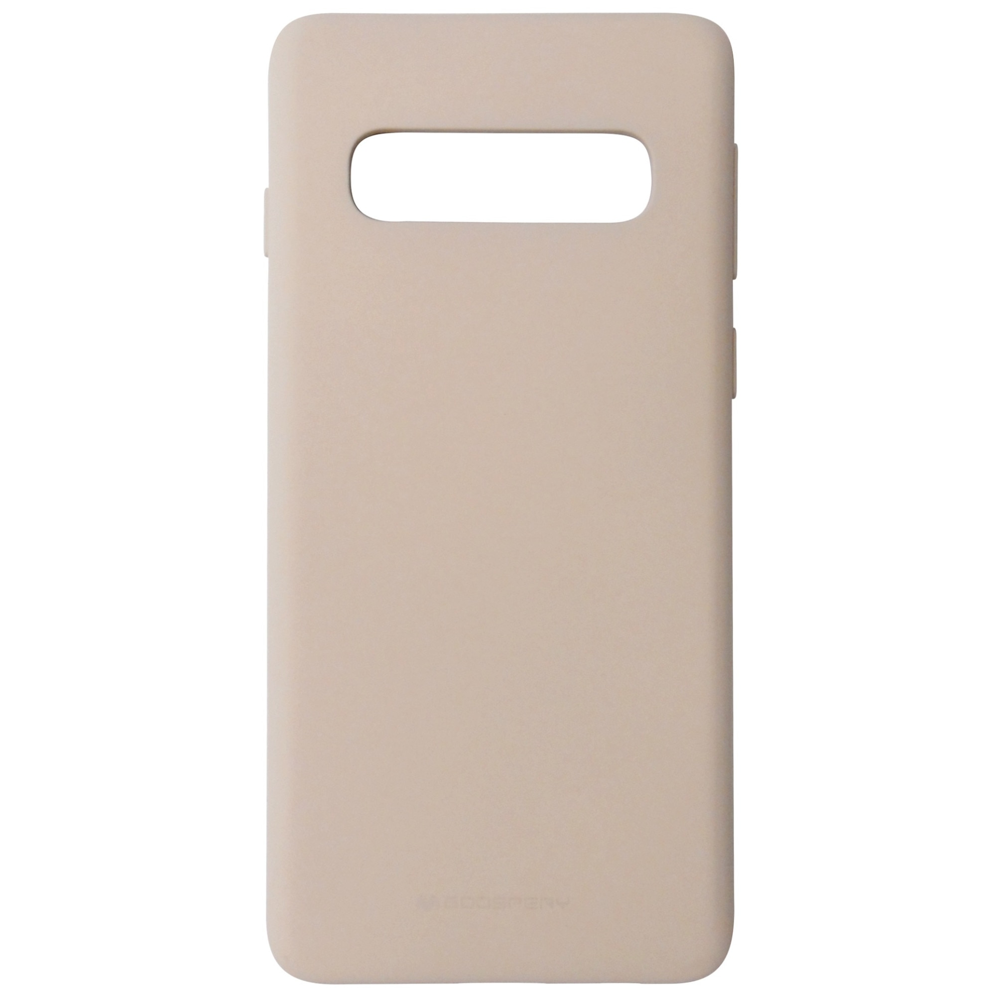 Husa silicon Mercury Goospery Soft Feeling bej pentru Samsung Galaxy S10
