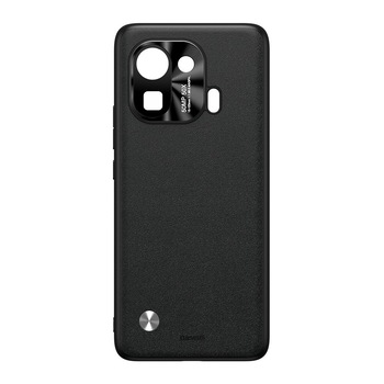 Husa de protectie din piele Baseus pentru Xiaomi Mi 11 pro WIXM11P-01, Negru Husa de protectie din piele Baseus pentru Xiaomi Mi 11 pro WIXM11P-01, Negru