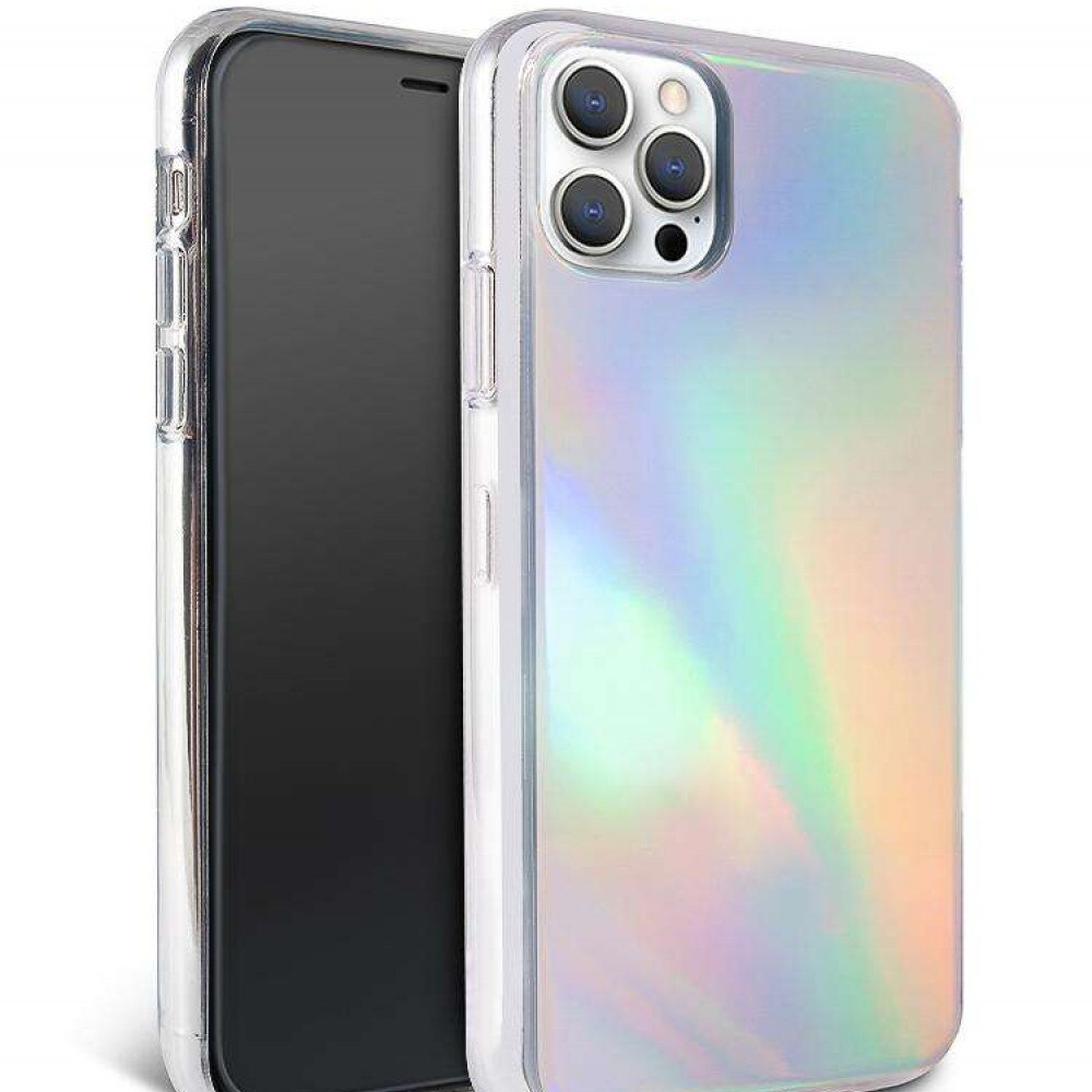 Husa protectie Flippy compatibila cu Apple iPhone 12 Pro Max Laser Gradient Case Cameleon