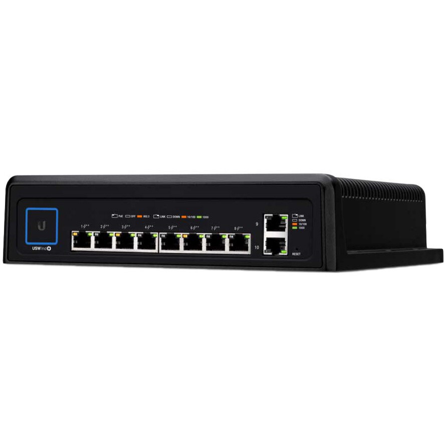 Switch Ubiquiti UniFi® Industrial USW-INDUSTRIAL, 10-Port Gigabit, PoE