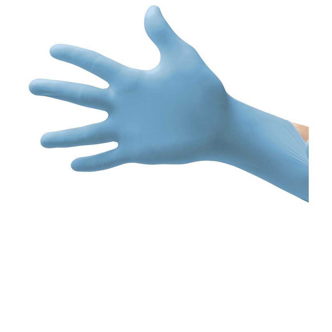 Manusi Ansell nitril unica folosinta Albastre marime xL 100 buc