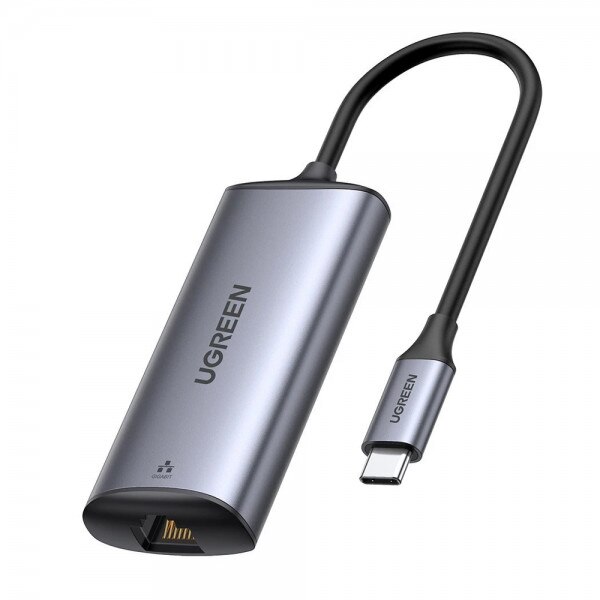 Adaptor retea, USB-C la RJ45, 2500 Mbps, Ugreen, Grey