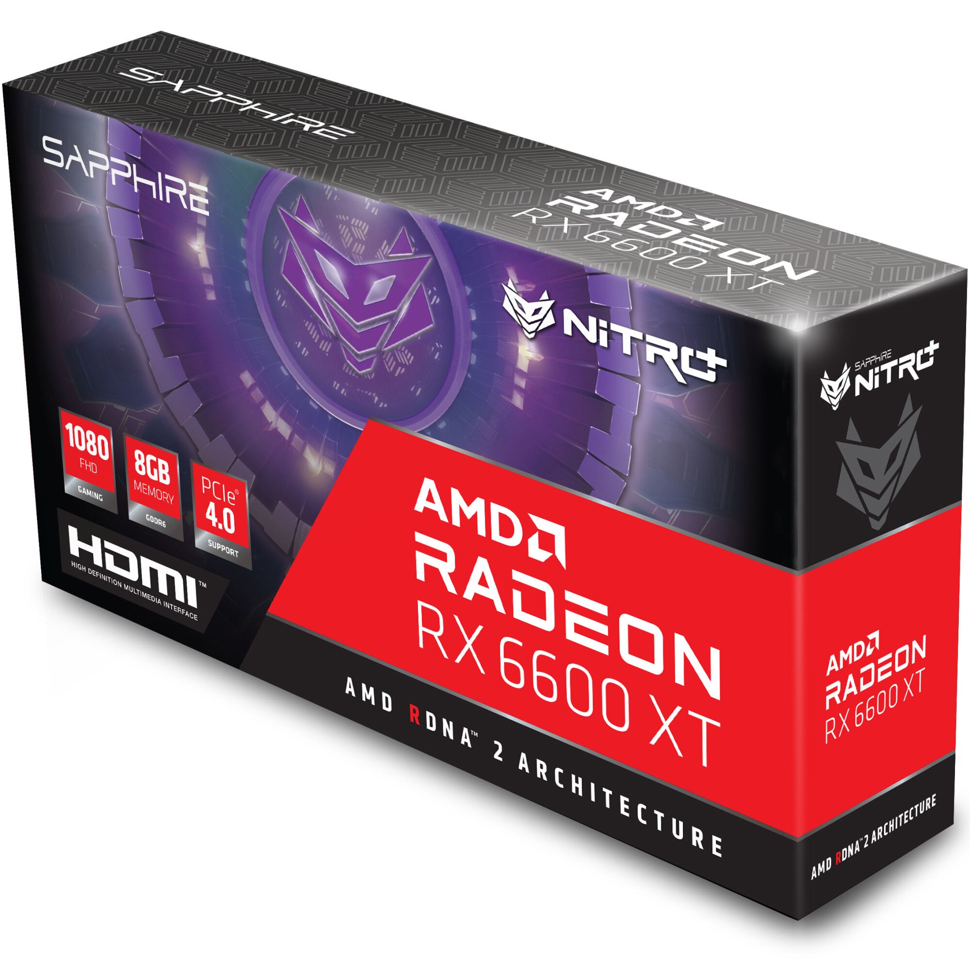 Placa video Sapphire Radeon™ RX 6600 XT NITRO+, 8GB GDDR6, 128-bit