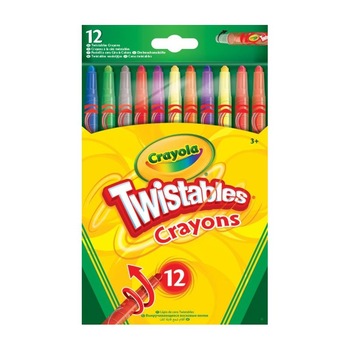 Set 12 Creioane Cerate Crayola Twistable, multicolor Set 12 Creioane Cerate Crayola Twistable, multicolor