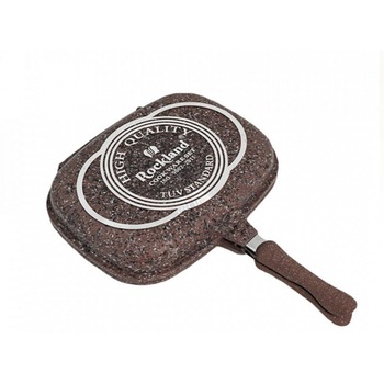 Tigaie Dubla, Antiaderenta, 32 cm, Manere Ergonomice, Manere cu Magnet, Rezistenta la Temperaturi Ridicate, Curatare Usoara, Design Ergonomic Maro Tigaie Dubla, Antiaderenta, 32 cm, Manere Ergonomice, Manere cu Magnet, Rezistenta la Temperaturi Ridicate, Curatare Usoara, Design Ergonomic Maro