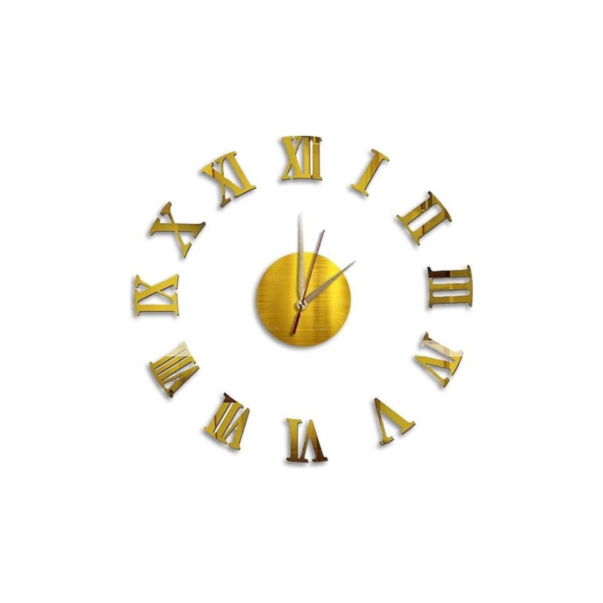 Ceas Perete Roman Style, Gold Q Design