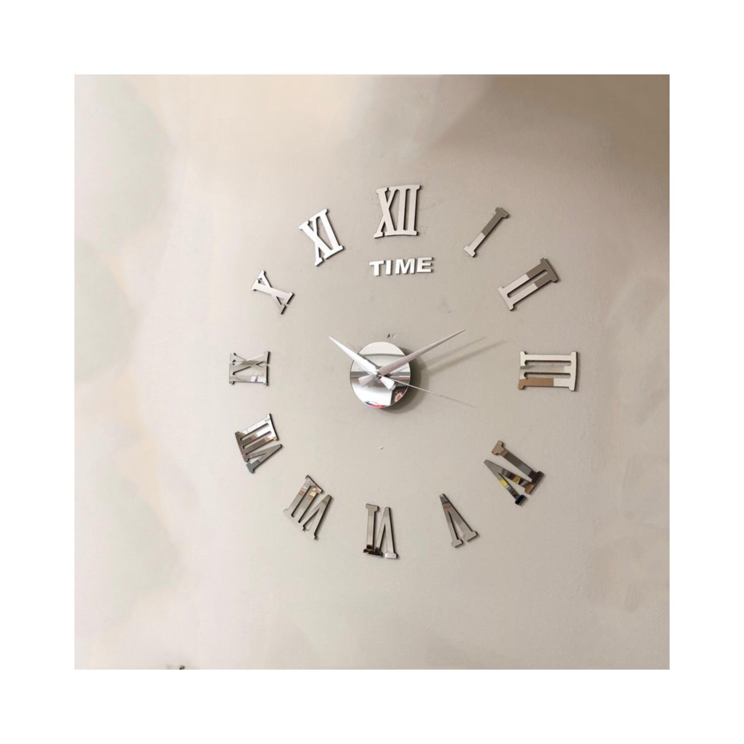 Ceas Perete Argintiu