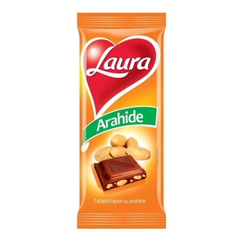 Ciocolata cu Arahide Laura, 80 g Ciocolata cu Arahide Laura, 80 g
