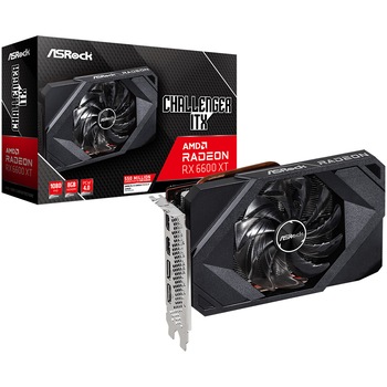 Placa video AsRock Radeon™ RX 6600 XT Challenger ITX, 8GB GDDR6, 128-bit Placa video AsRock Radeon™ RX 6600 XT Challenger ITX, 8GB GDDR6, 128-bit