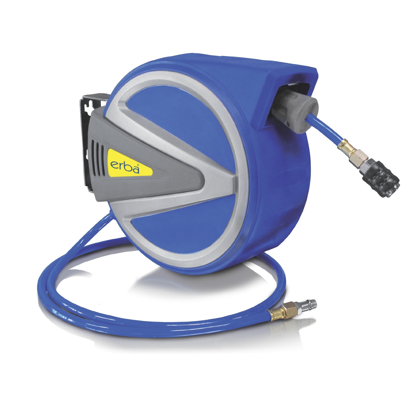 Furtun aer comprimat Erba, 15 m, Ø 8/12mm, 8 bar, tambur retractabil