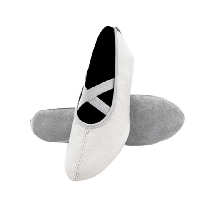 Mini Junior bőr balettcipő, BLR2A-36, fehér, 60497