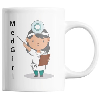 Cana cadou pentru fete, studente la medicina, Priti Global, MedGirl, 300 ml Cana cadou pentru fete, studente la medicina, Priti Global, MedGirl, 300 ml