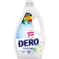 Detergent lichid Dero 2in1 Iris Alb si Flori de Romanita, 40 spalari, 2L