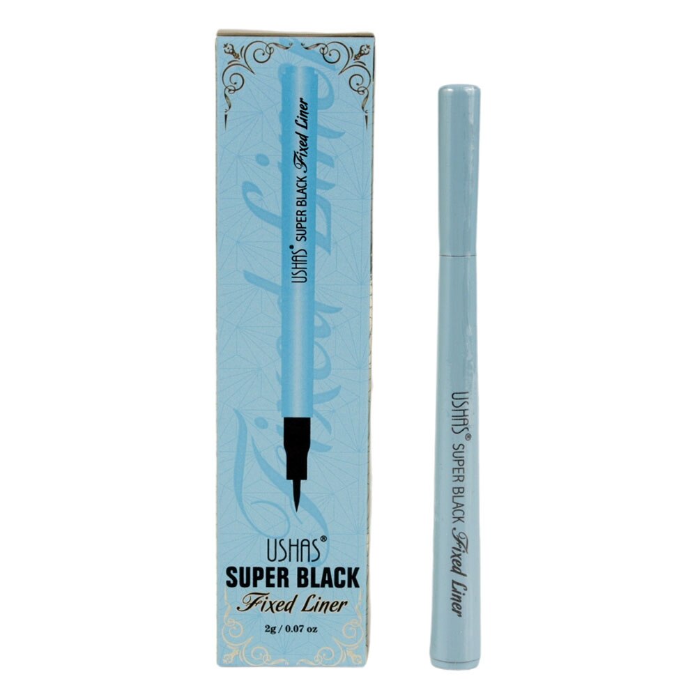 Tus de Ochi Ushas SUPER BLACK Fixed Liner, Negru Intens, 2 g