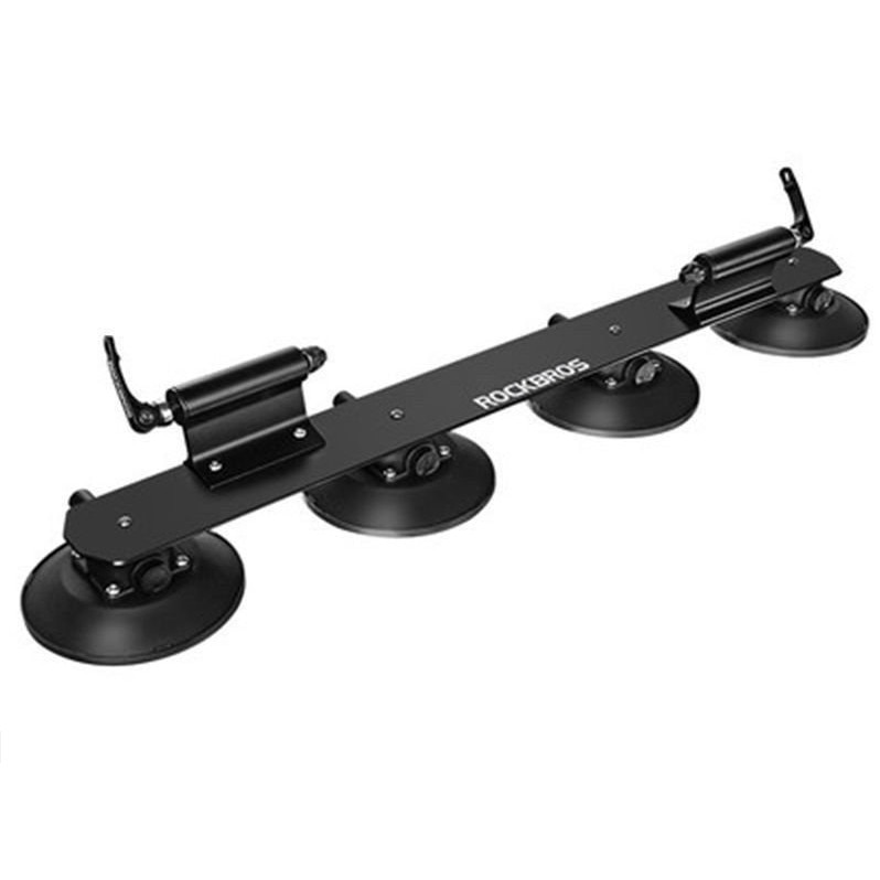 Suport Auto cu Ventuze Rockbros din Aluminiu pentru 2 Biciclete