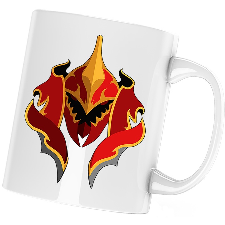 Чаша Dota 2 Helmet Defense of the Ancients Dota2, Бял, 330 мл