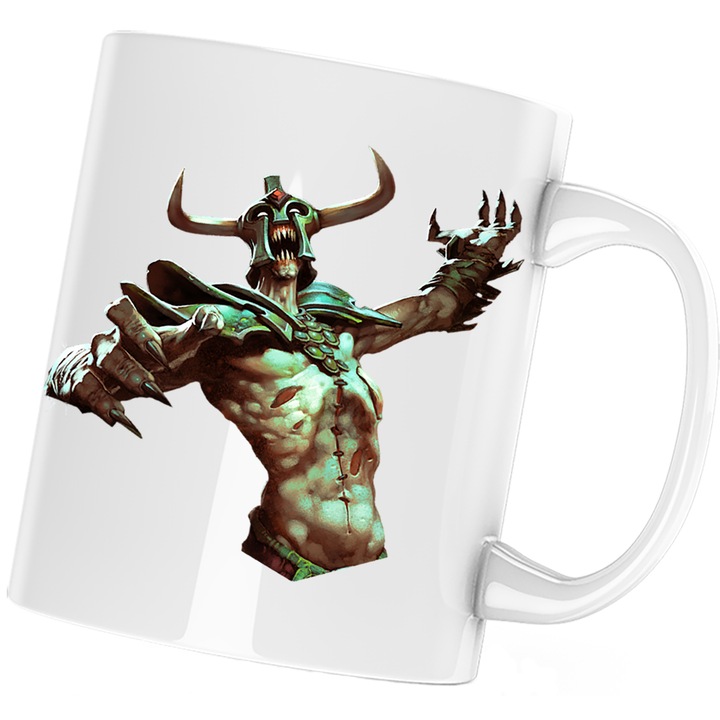 Чаша Dota 2 Defense of the Ancients Clive Barker Dota2, Бял, 330 мл