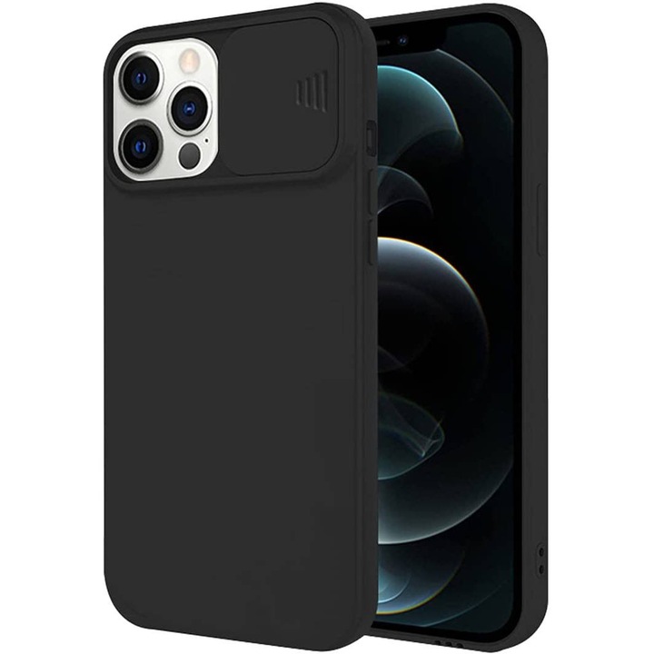Калъф fixGuard CamShield за iPhone 12 Pro Max, Black