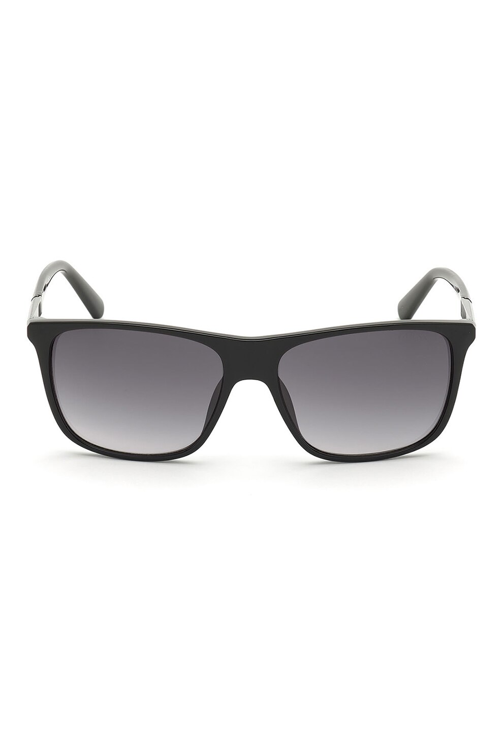 GUESS BY MARCIANO, Ochelari de soare patrati cu lentile in degrade, Negru/Argintiu, 58-16-145 Standard