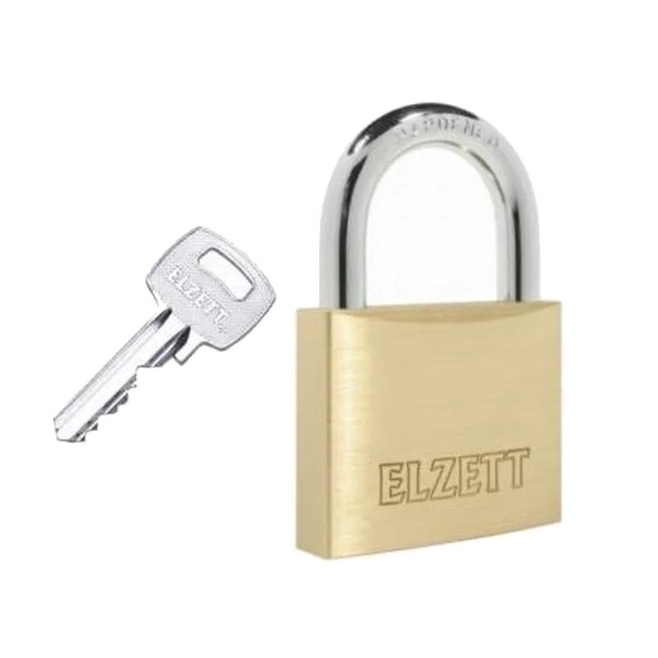 Lacat, Elzett, Metal, TUTOR, 30 mm, Auriu/Argintiu