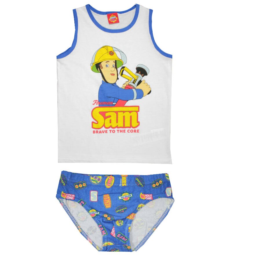 Set maieu si chilot, Sam, Brave to the Core, alb