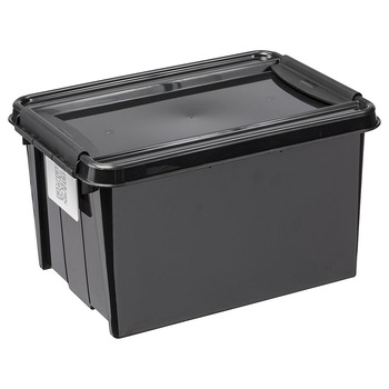 Cutie depozitare Plast Team Pro Box Recycle QR, 14 L, negru Cutie depozitare Plast Team Pro Box Recycle QR, 14 L, negru