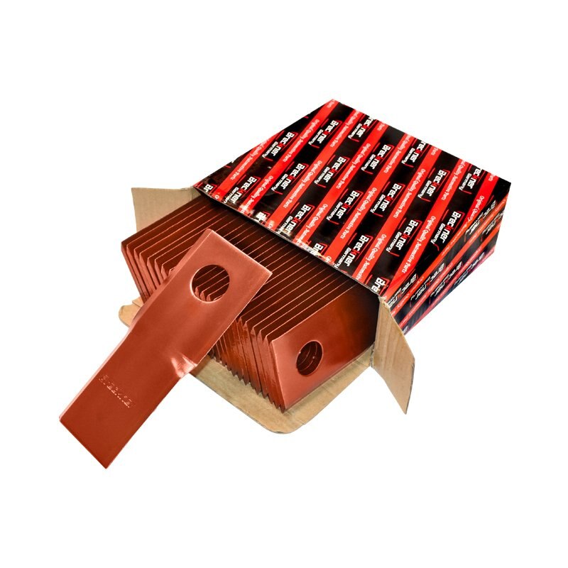 Set 25 buc lame torsionate, sens de rotatie dreapta pentru cositoare rotativa 126x47x4mm 20mm Breckner Germany