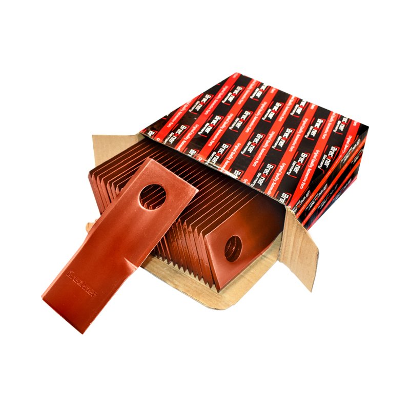 Set 25 buc lame torsionate, sens de rotatie dreapta pentru cositoare rotativa 120x48x4mm 18,5mm Breckner Germany