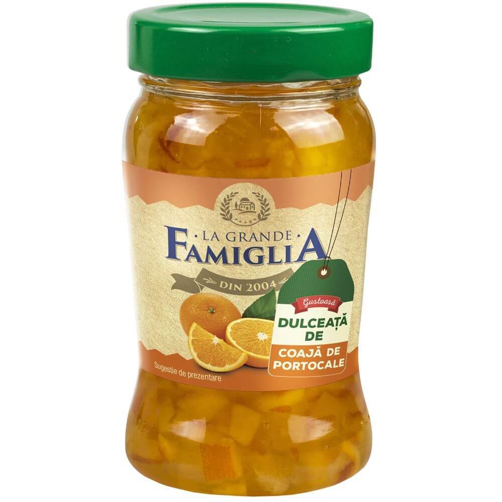 Dulceata de Coaja de Portocale La Grande Famiglia, 360 g