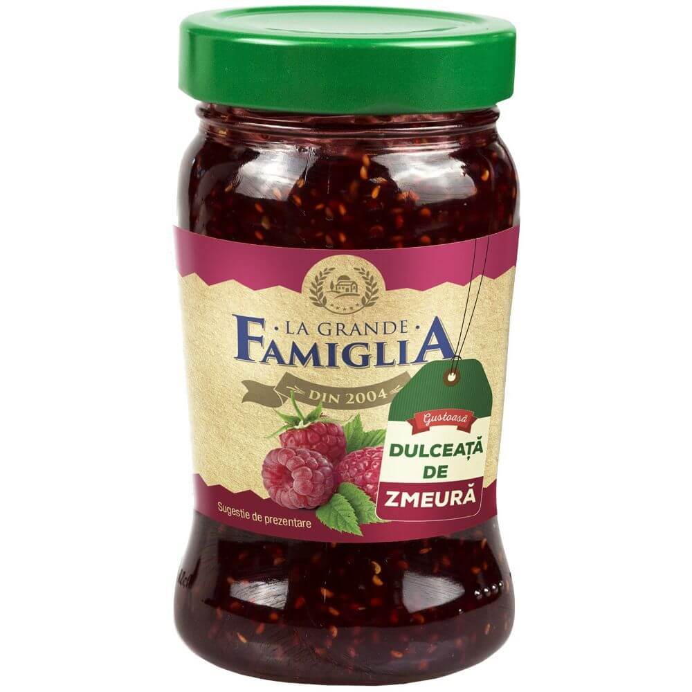Dulceata de Zmeura La Grande Famiglia, 360 g