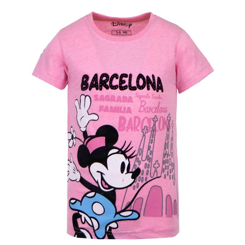 Tricou roz, Barcelona, Minnie Mouse