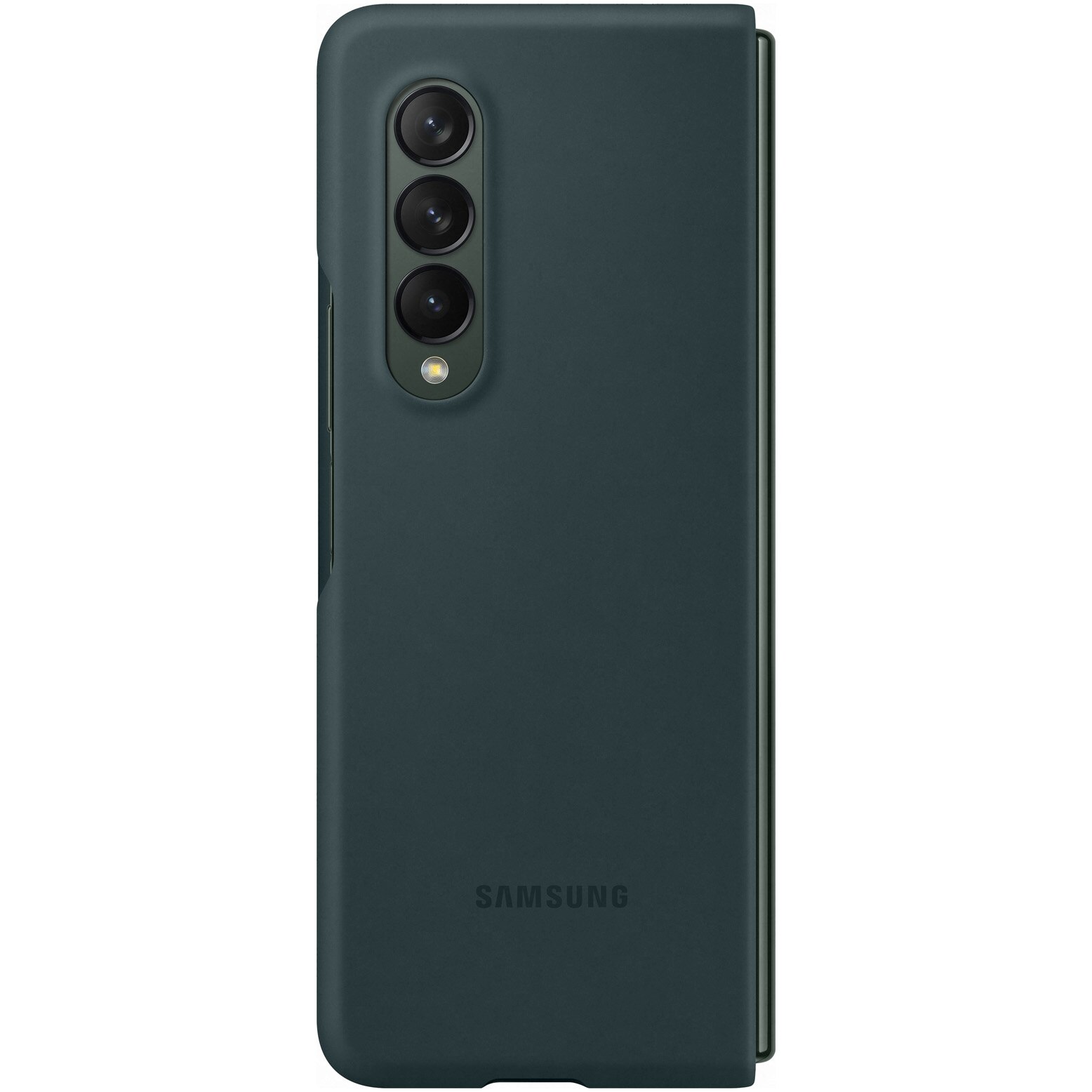 Husa de protectie Samsung Silicone Cover pentru Galaxy Z Fold3, GREEN