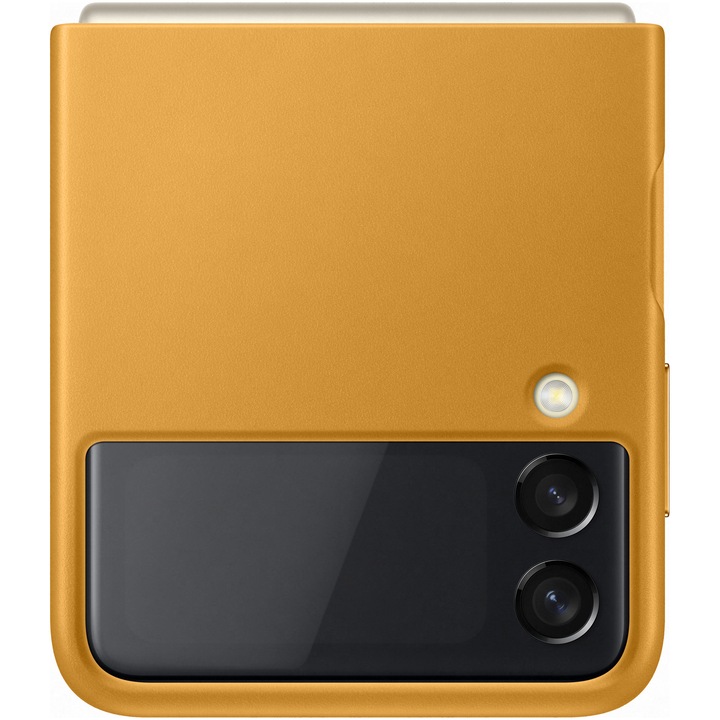 Калъф Samsung Leather Cover за Galaxy Z Flip3, Yellow