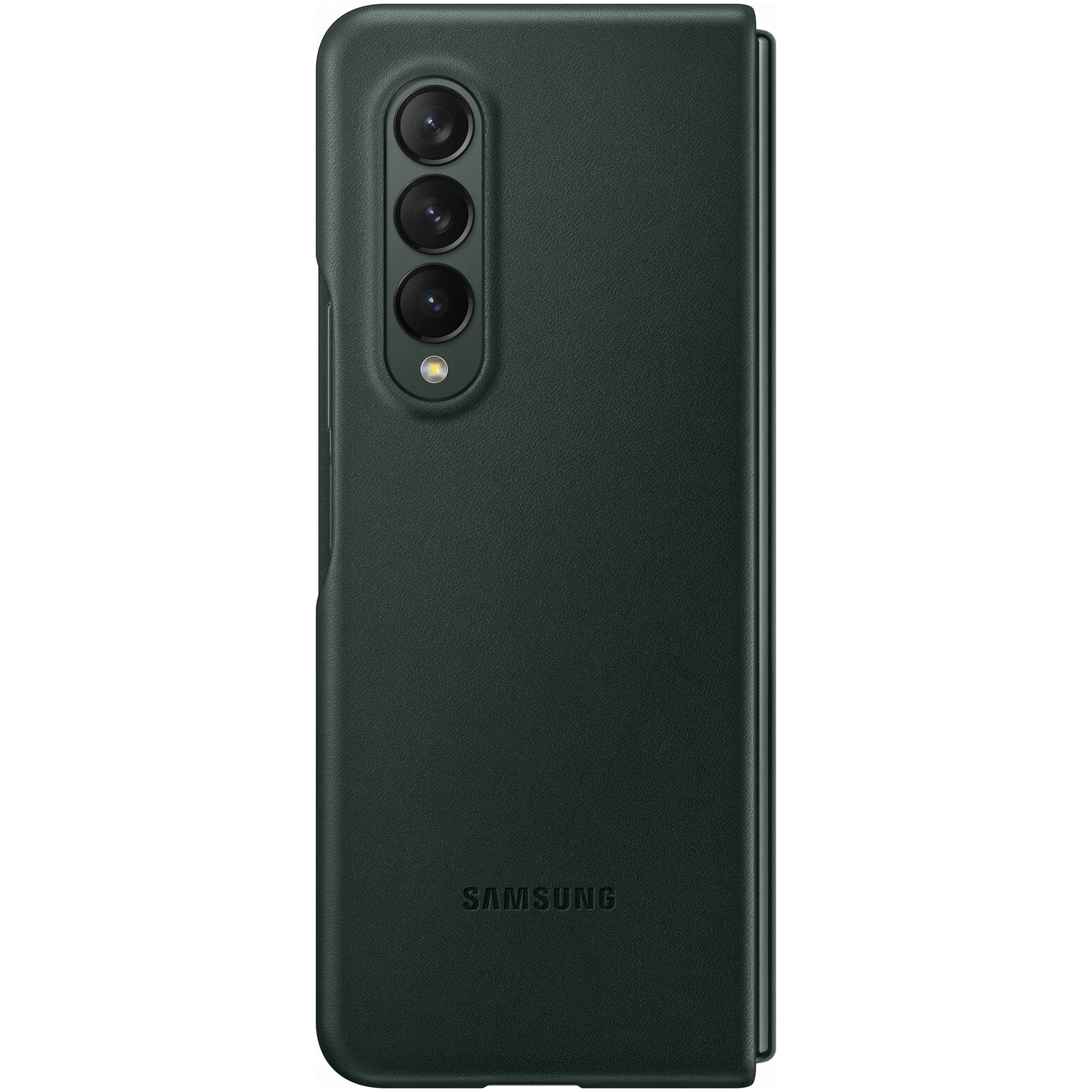 Husa de protectie Samsung Leather Cover pentru Galaxy Z Fold3, GREEN