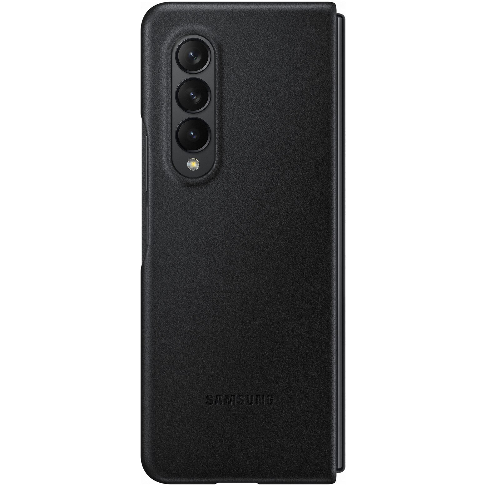 Husa de protectie Samsung Leather Cover pentru Galaxy Z Fold3, BLACK