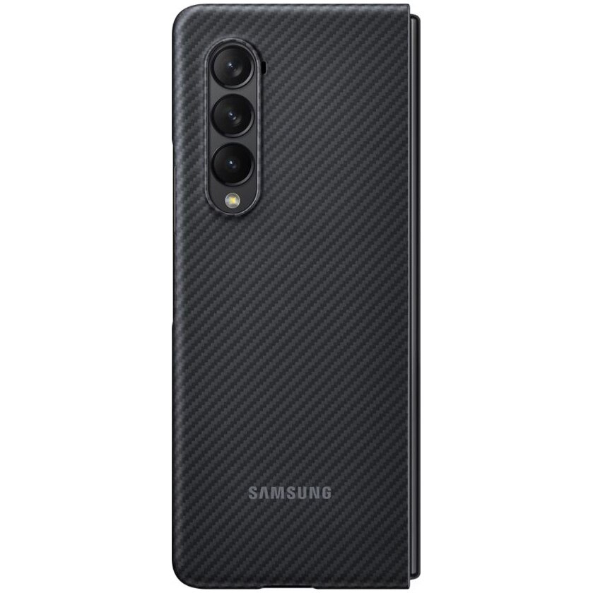 Husa de protectie Samsung Aramid Cover pentru Galaxy Z Fold3, BLACK