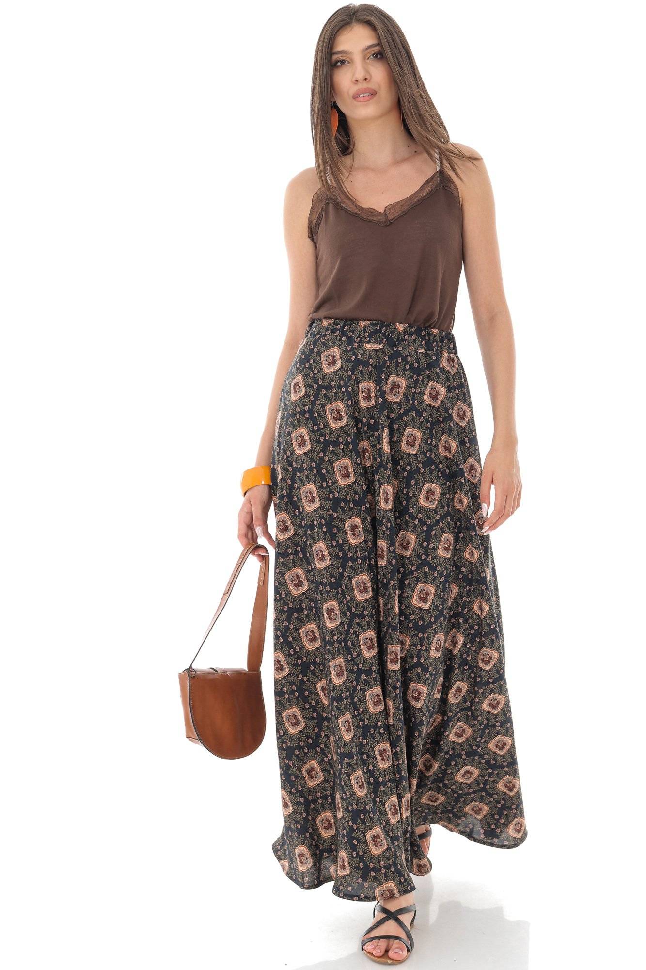 Fusta, ROH FR499, cu talie elastica si buzunare