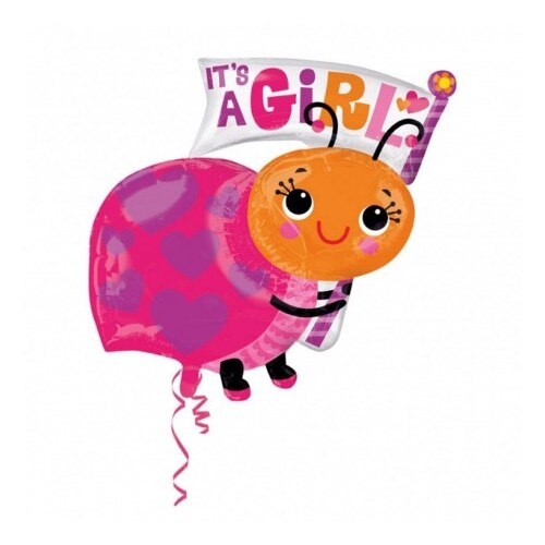 Balon folie figurina It's a girl, 63 x 81cm