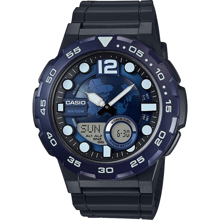Мъжки часовник Casio Analog-Digital AEQ-100W-2AVDF