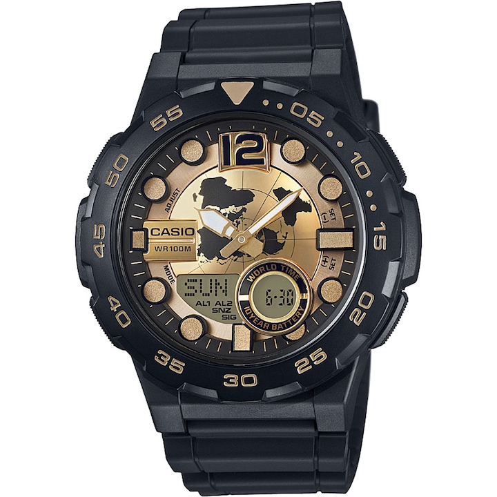 Мъжки часовник Casio Analog-Digital AEQ-100BW-9AVDF