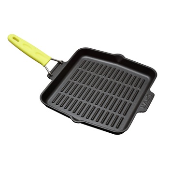 Tigaie grill din fonta, LAVA, 21 x 21 cm, inductie, Galben Tigaie grill din fonta, LAVA, 21 x 21 cm, inductie, Galben
